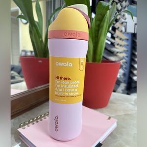 Authentic OWALA 24oz SipFree Water Bottle - Candy Store Pink